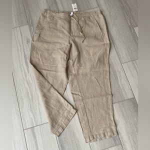 J.Jill NWT, love linen womens 2X pant in flax color. Nonsmoking pet free home.